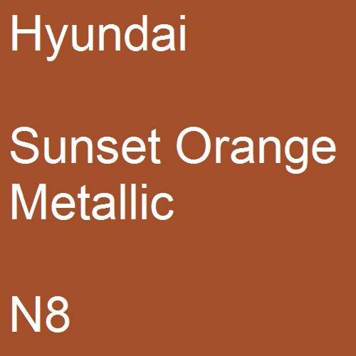 Hyundai, Sunset Orange Metallic, N8.